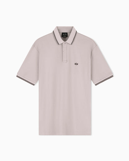 regular fit polo shirt in stretch cotton piquet