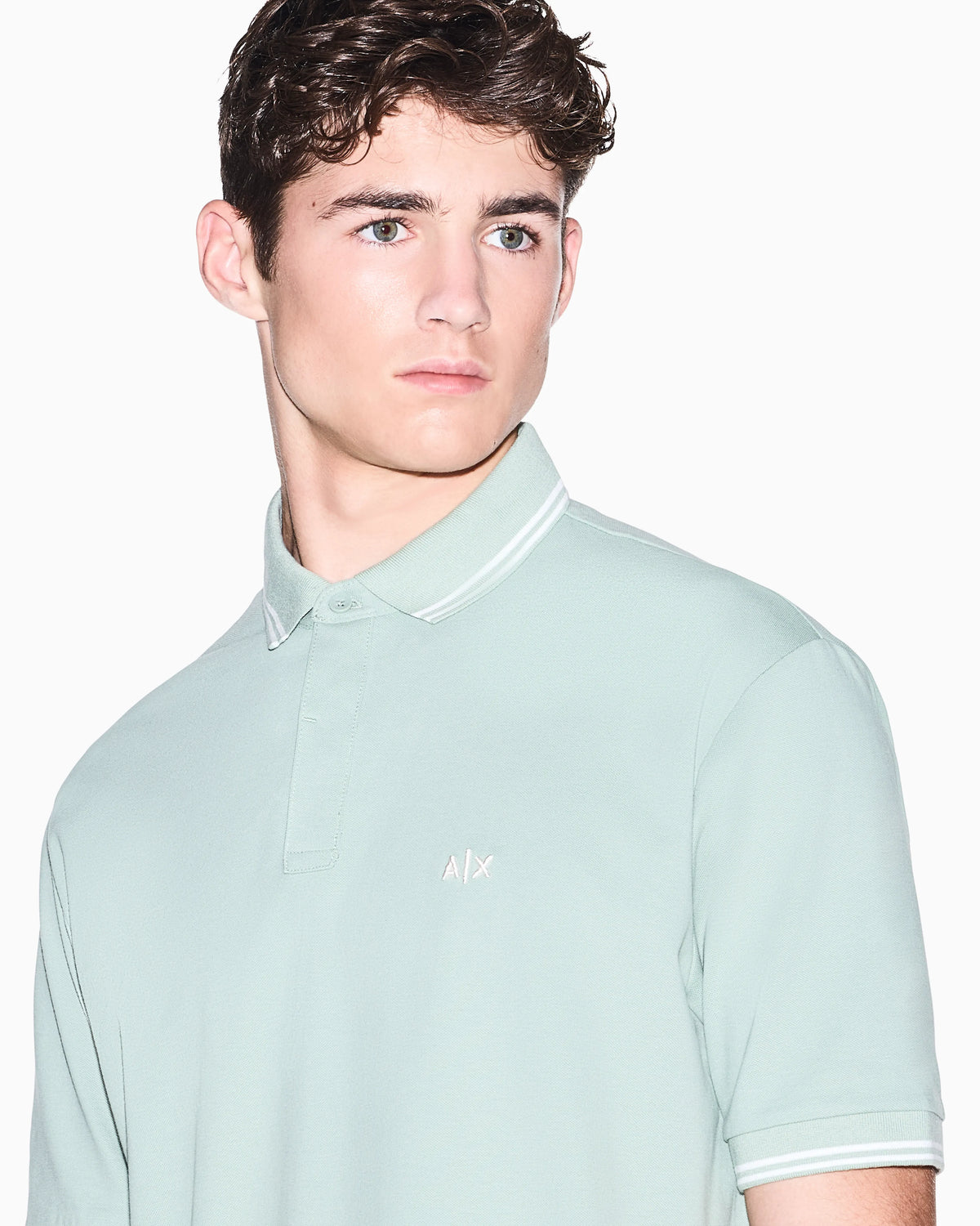 regular fit polo shirt in stretch cotton piquet