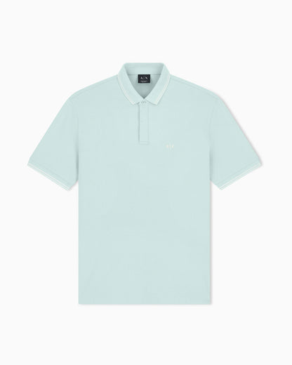 regular fit polo shirt in stretch cotton piquet