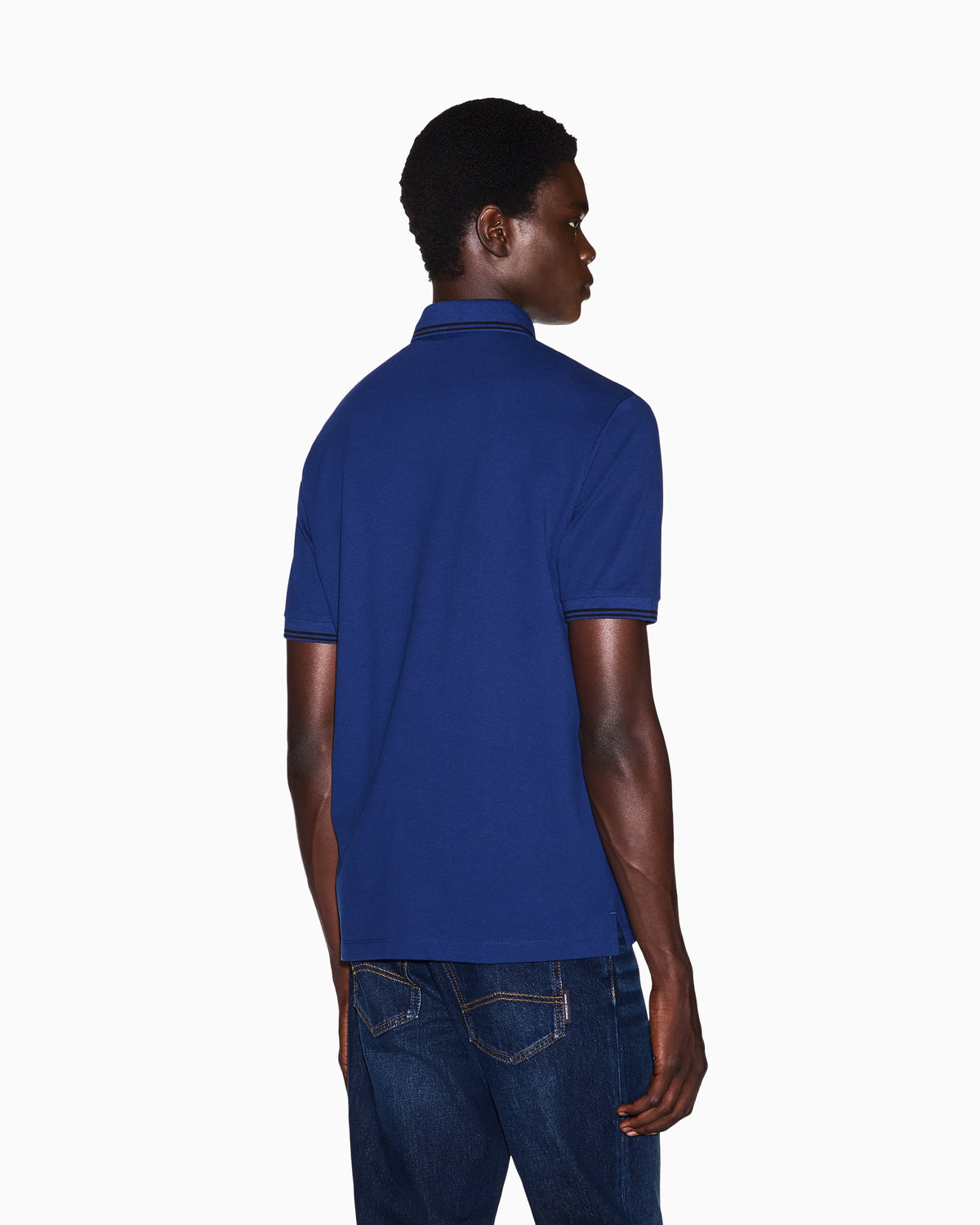 regular fit polo shirt in stretch cotton piquet