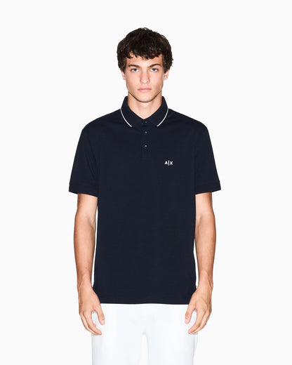 Slim-fit stretch cotton jersey polo shirt Essential