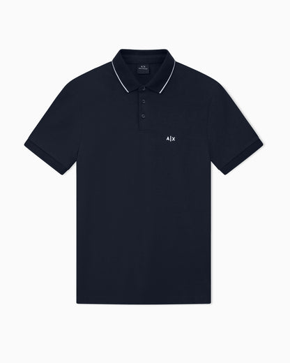 Slim-fit stretch cotton jersey polo shirt Essential