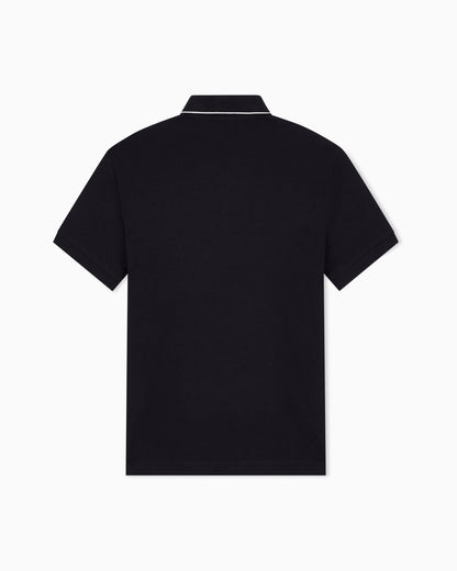 Slim-fit stretch cotton jersey polo shirt Essential