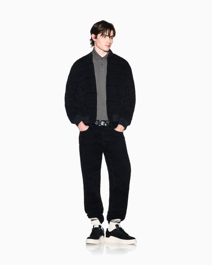 Contrasting tape polo in cotton pique