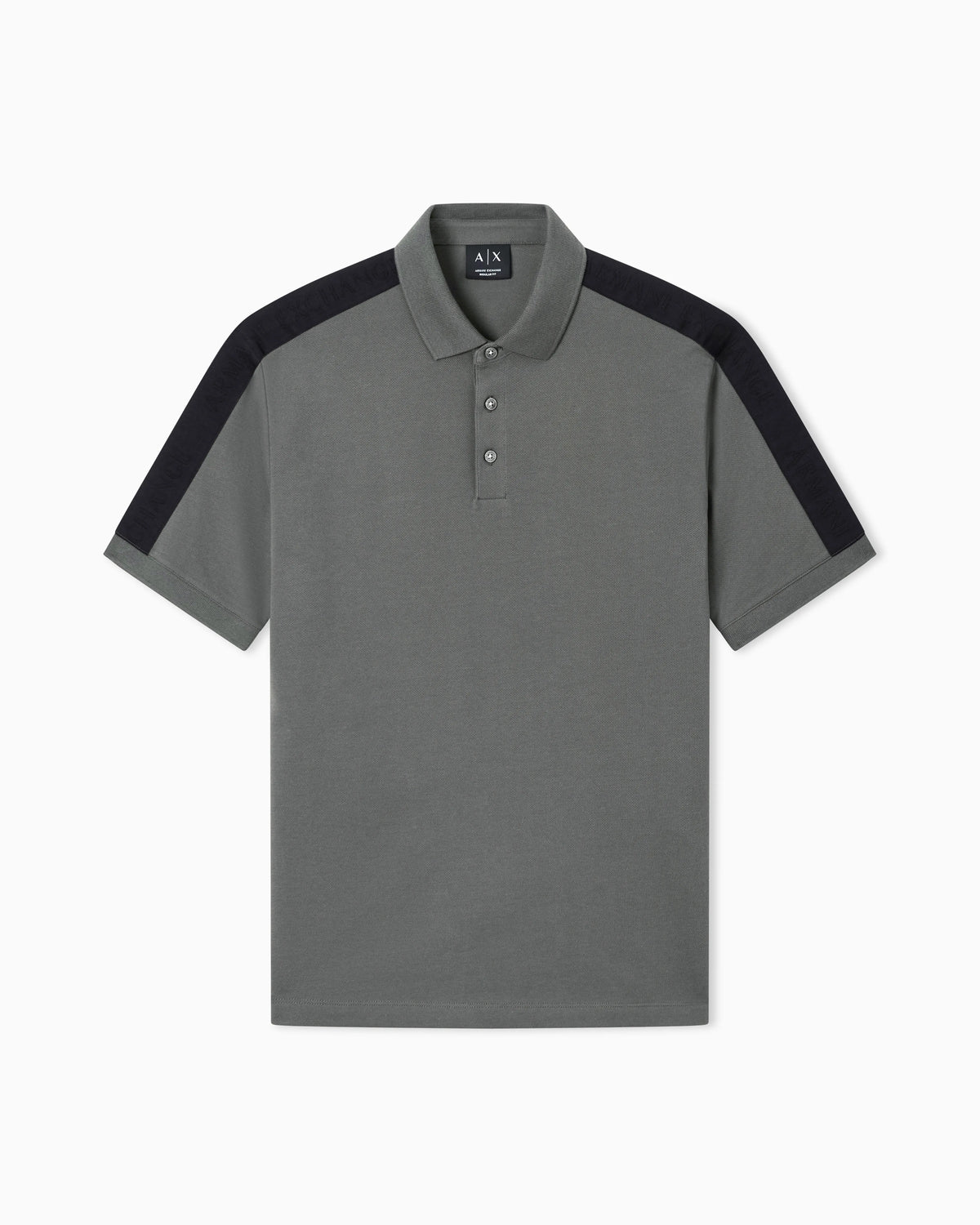 Contrasting tape polo in cotton pique