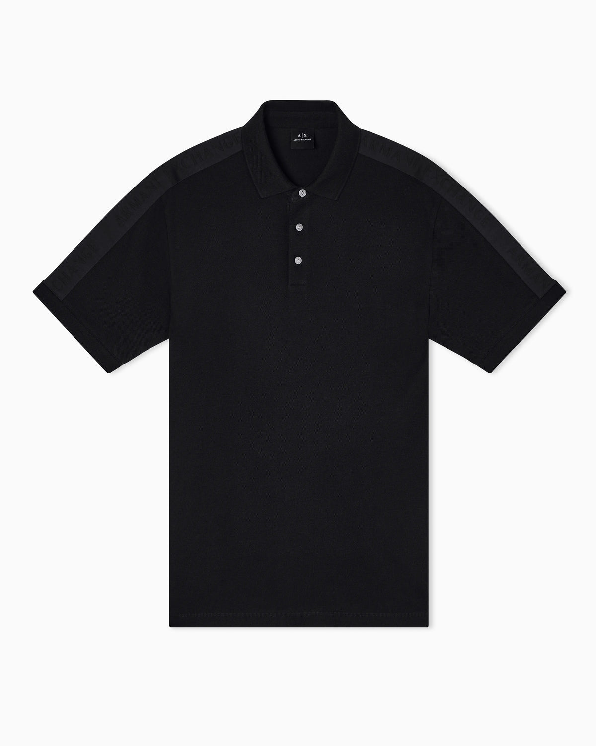 Contrasting tape polo in cotton pique