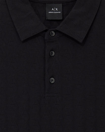 Textured polo shirt in mercerized cotton jersey Essential
