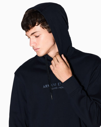 Regular fit French terry hoodie with a logo print Essential