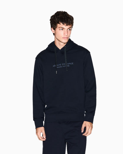 Regular fit French terry hoodie with a logo print Essential