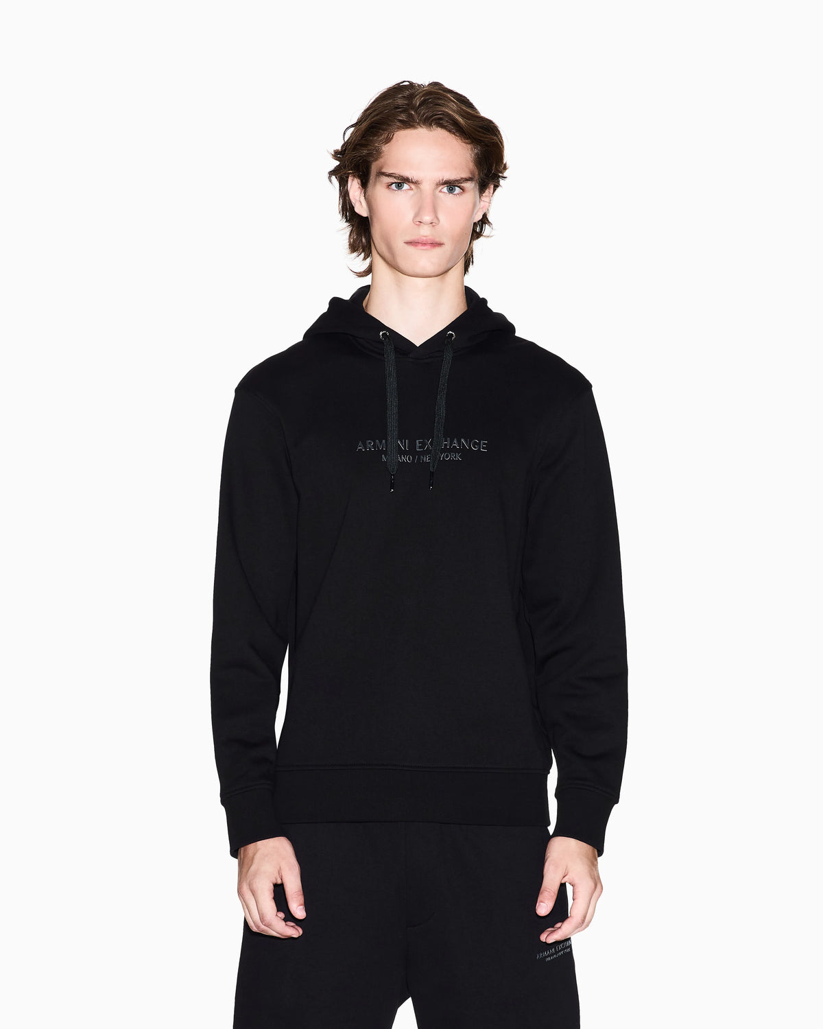 Regular fit French terry hoodie with a logo print Essential