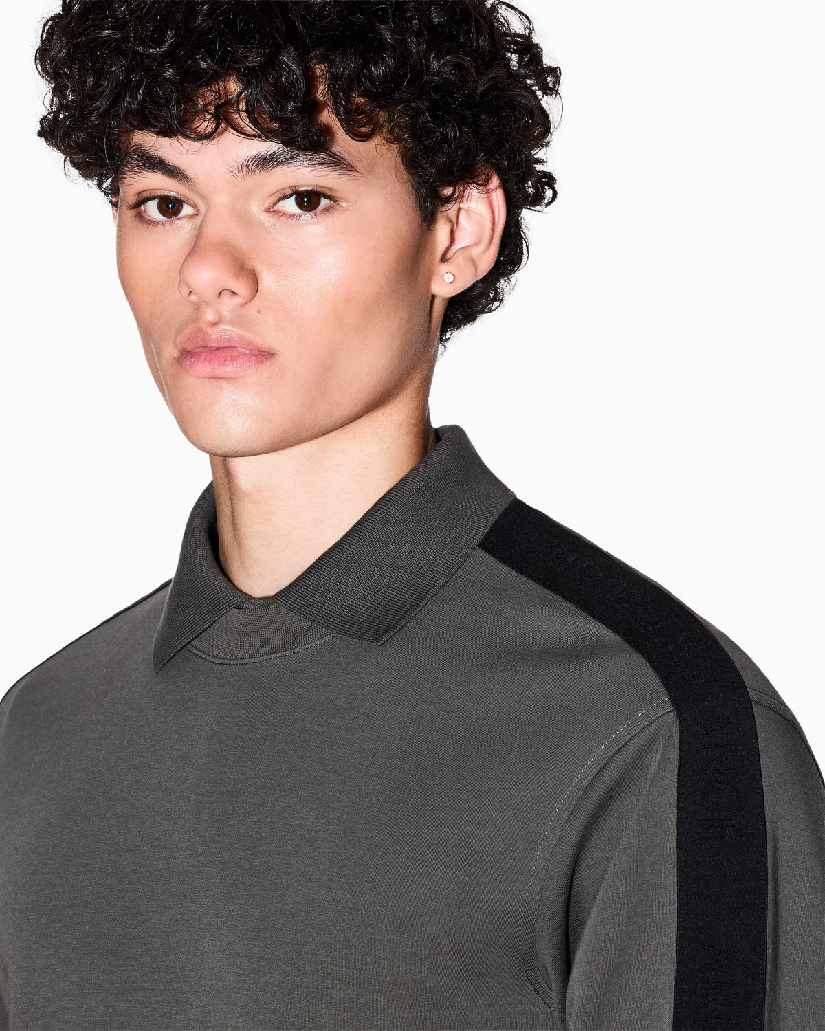 Logo sweatshirt in stretch cotton