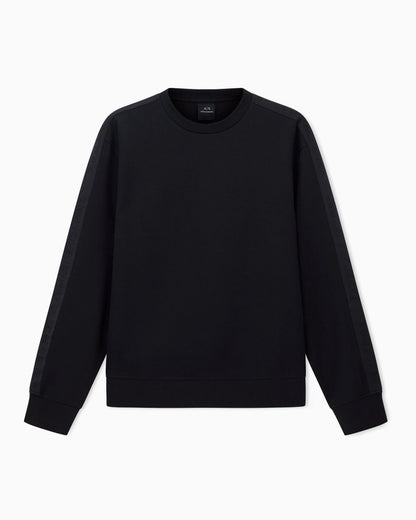 Logo sweatshirt in stretch cotton