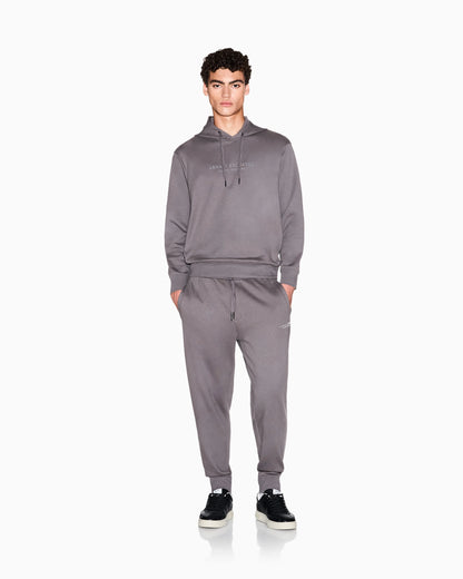 regular fit trousers in cotton French terry