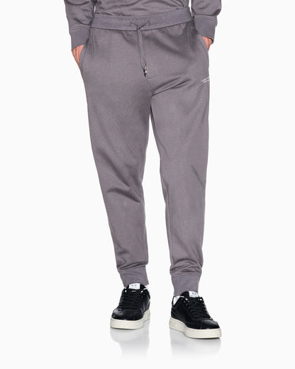 regular fit trousers in cotton French terry