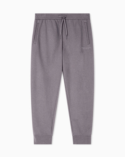 regular fit trousers in cotton French terry