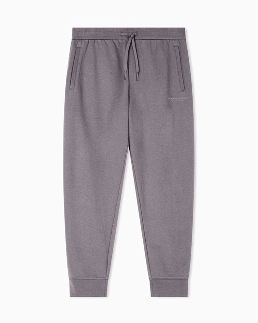 regular fit trousers in cotton French terry