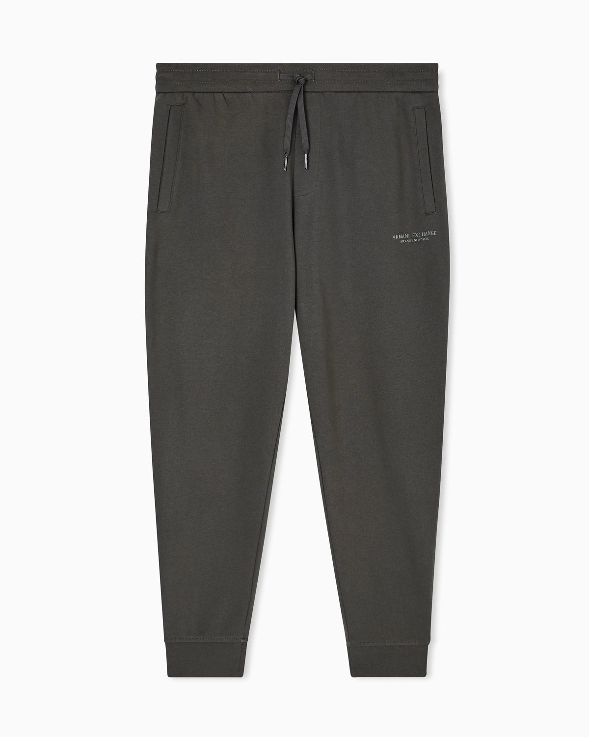 regular fit trousers in cotton French terry