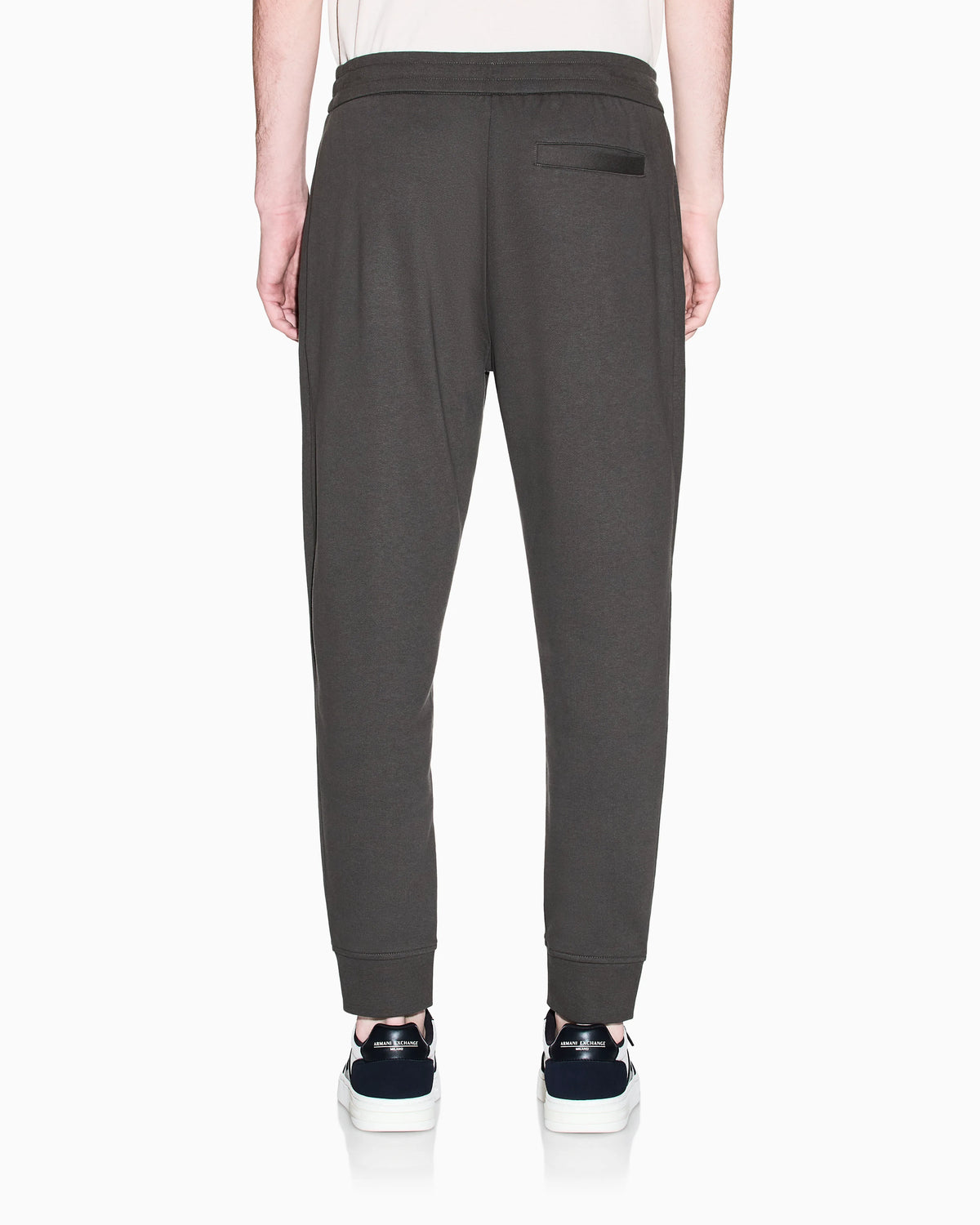 regular fit trousers in cotton French terry