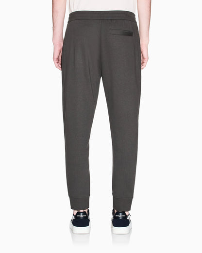 regular fit trousers in cotton French terry