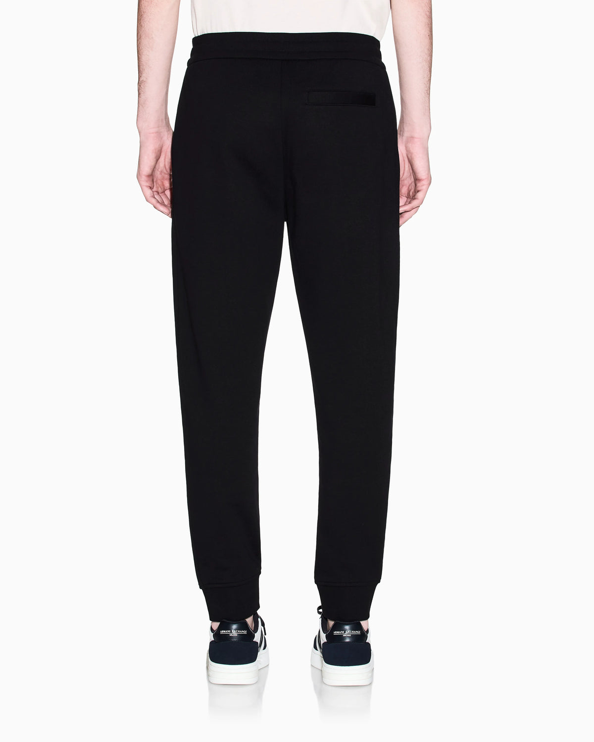 regular fit trousers in cotton French terry