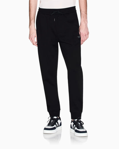 regular fit trousers in cotton French terry