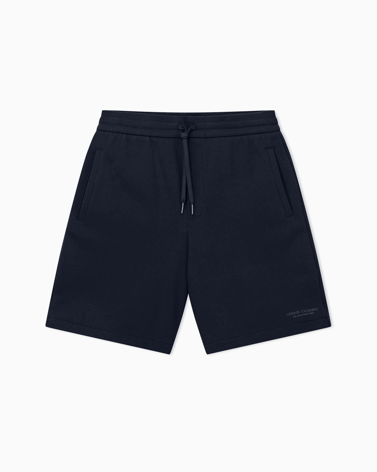 Drawstring cotton French terry shorts with logo Essential