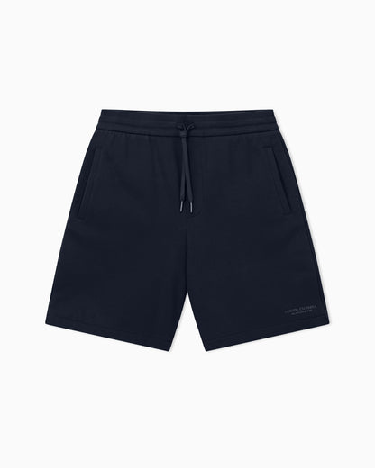 Drawstring cotton French terry shorts with logo Essential