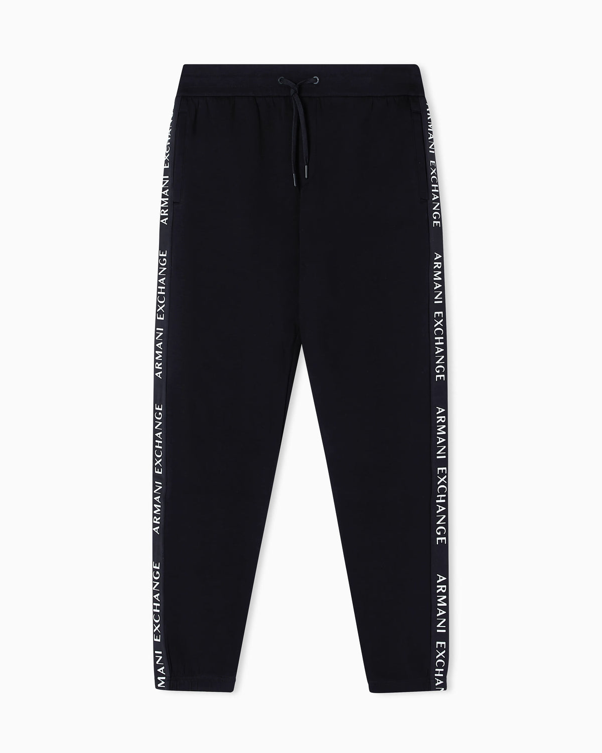Striped pants in a stretch cotton blend