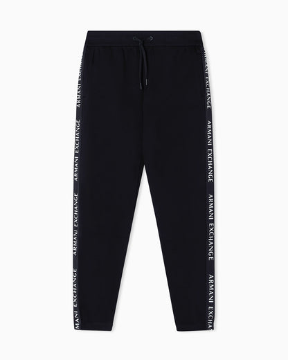 Striped pants in a stretch cotton blend