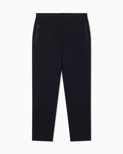 Stretch cotton trousers with zippered pockets Essential
