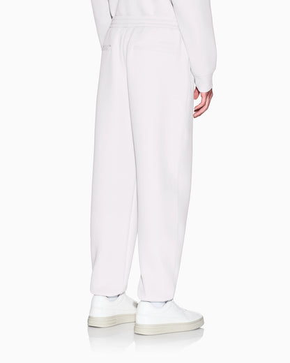 Cotton blend pique trousers