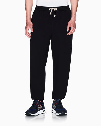 Cotton blend pique trousers