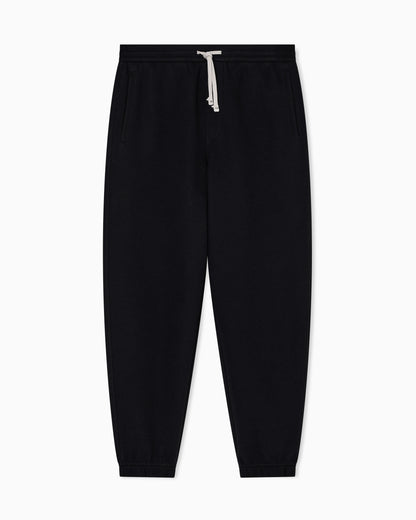 Cotton blend pique trousers