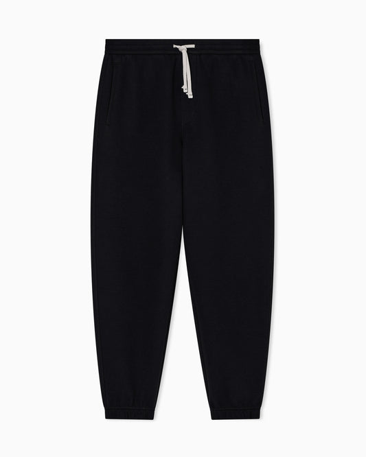 Cotton blend pique trousers