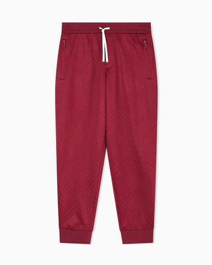 Micro-textured jogger pants