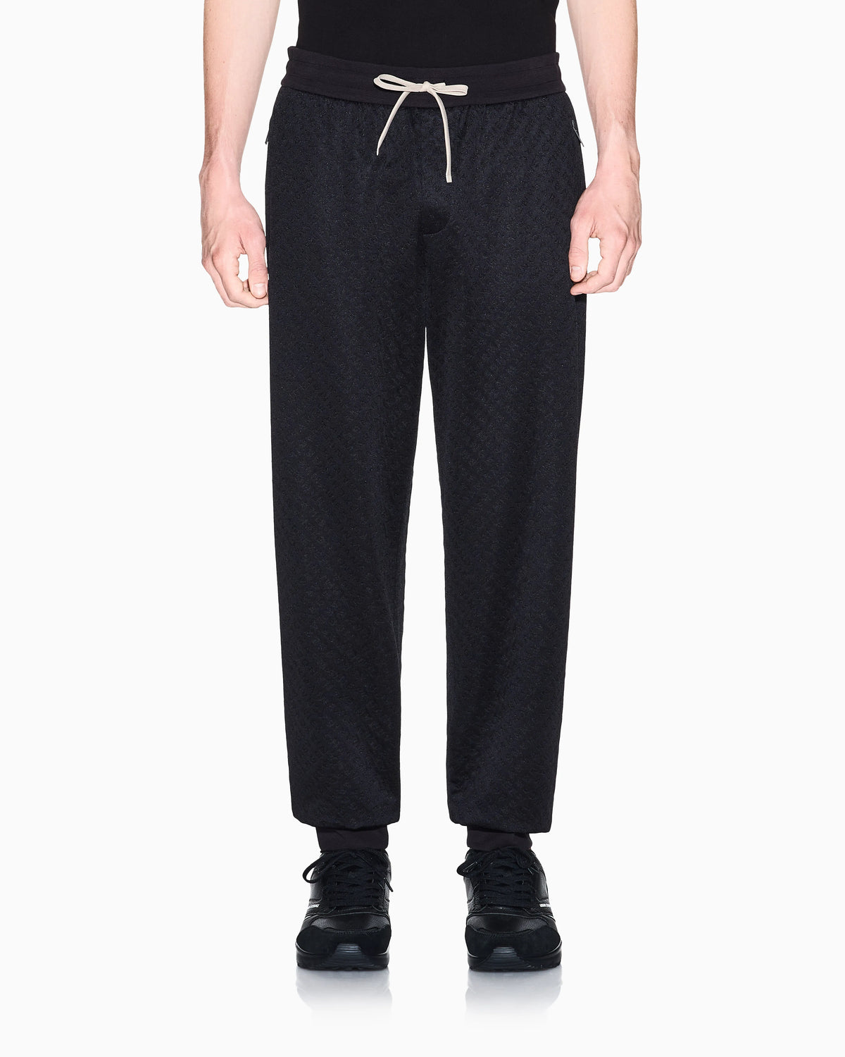 Micro-textured jogger pants