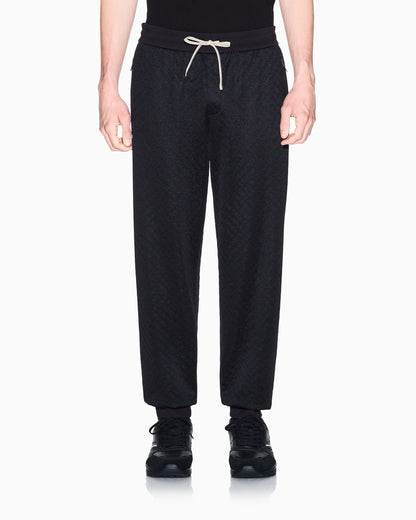 Micro-textured jogger pants