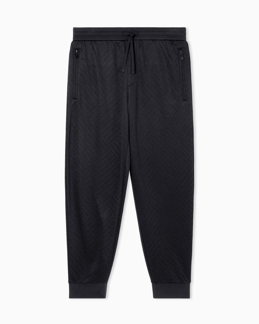 Micro-textured jogger pants