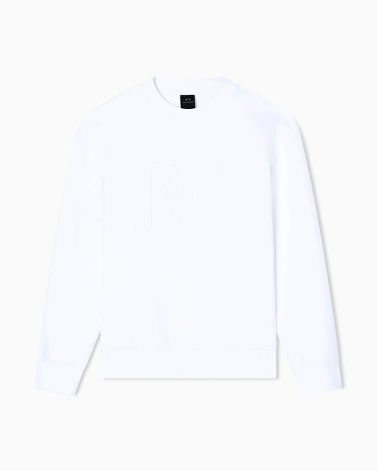 Sweatshirt with embossed logo