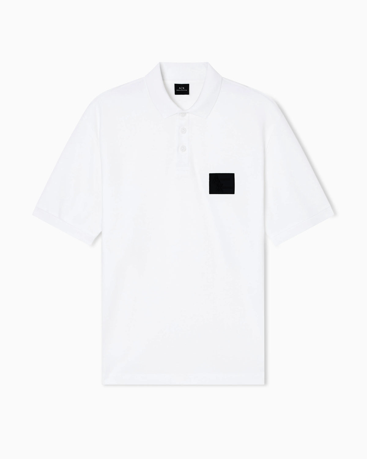 Regular fit polo shirt with patch