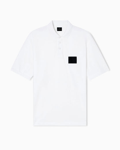 Regular fit polo shirt with patch