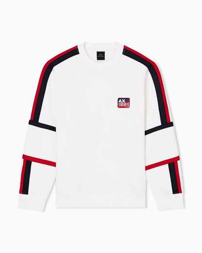 Sweatshirt with contrasting bands