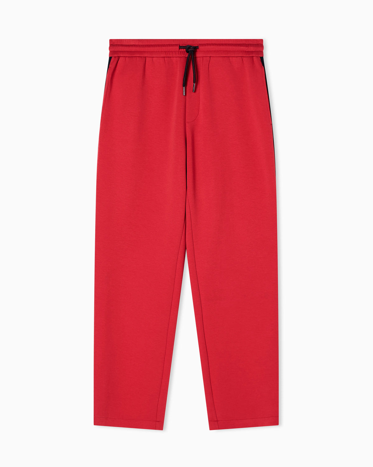 Jogger pants with contrasting stripes