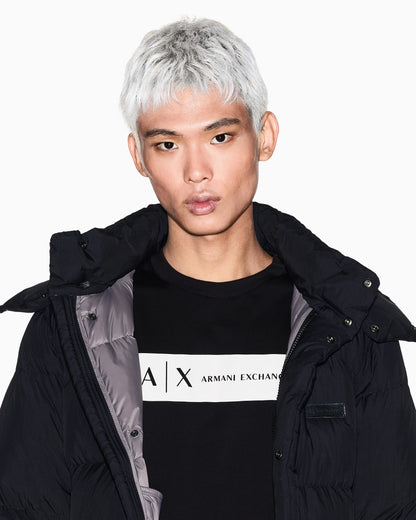 Regular fit T-shirt with rectangular logo