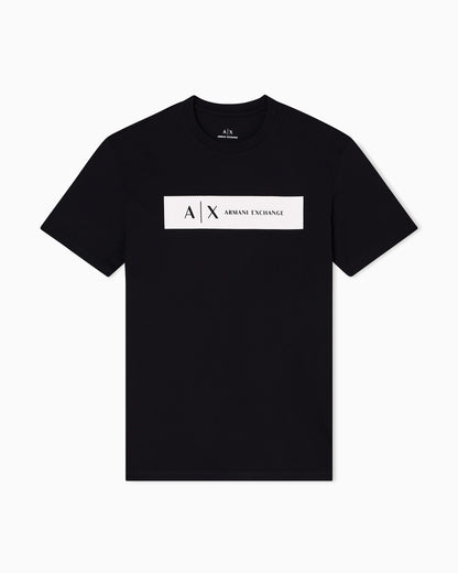 Regular fit T-shirt with rectangular logo