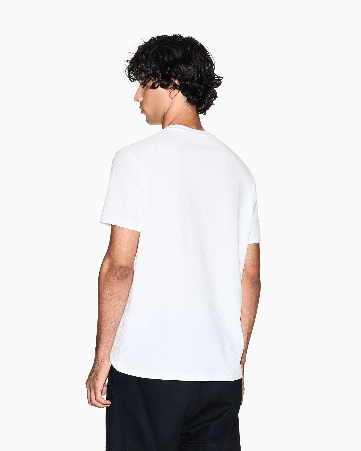 Regular fit t-shirt in jacquard fabric