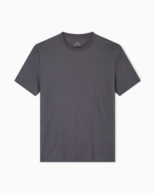Regular fit t-shirt in jacquard fabric