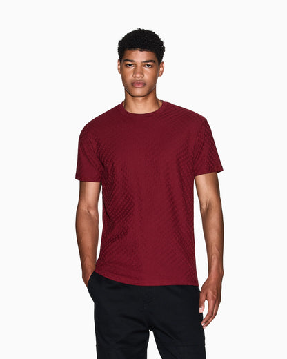Regular fit t-shirt in jacquard fabric