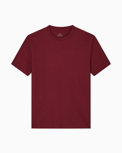Regular fit t-shirt in jacquard fabric