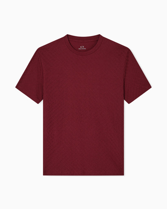 Regular fit t-shirt in jacquard fabric